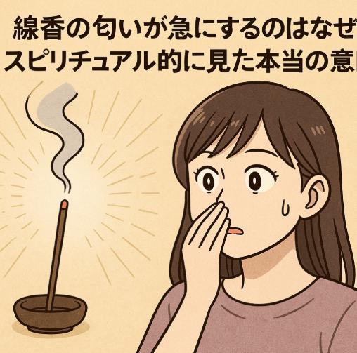 線香の匂いが急にするのはなぜ？スピリチュアル的に見た本当の意味
