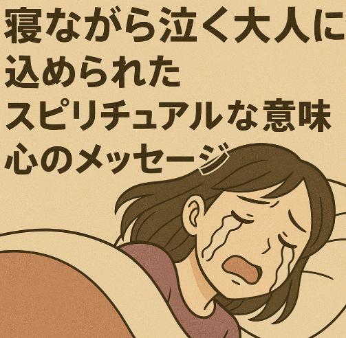 寝ながら泣く大人に込められたスピリチュアルな意味と心のメッセージ