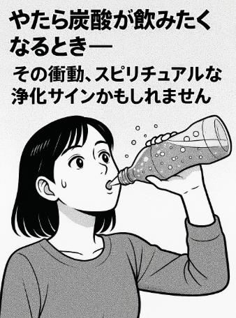 やたら炭酸が飲みたくなるとき──その衝動、スピリチュアルな浄化サインかもしれません