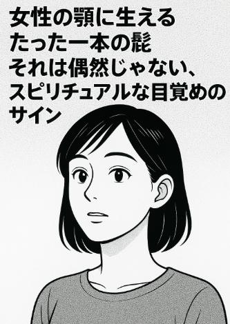 女性の顎に生えるたった一本の髭｜それは偶然じゃない、スピリチュアルな目覚めのサイン