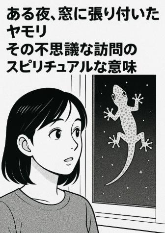 ある夜、窓に張り付いたヤモリ｜その不思議な訪問のスピリチュアルな意味
