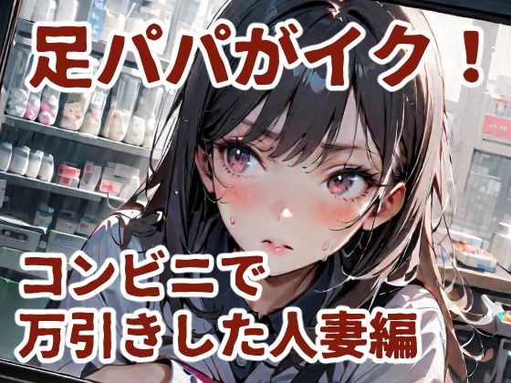 【熟女】足パパがイク！ コンビニで万引きした人妻編｜-