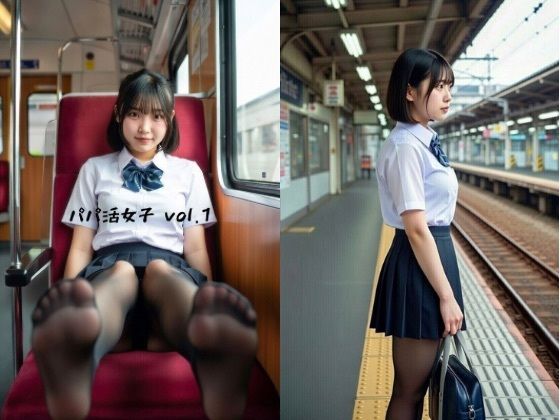 【イラスト・CG集】制服女子 パパ活vol.1｜-