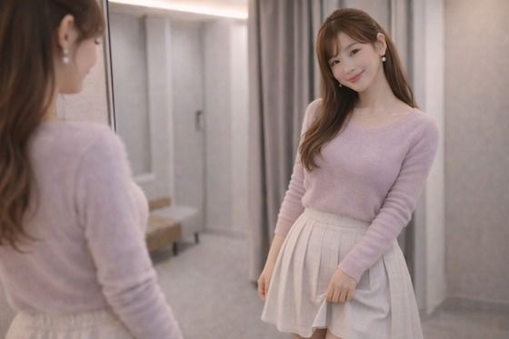 【全年齢向け】彼女の試着室。｜-