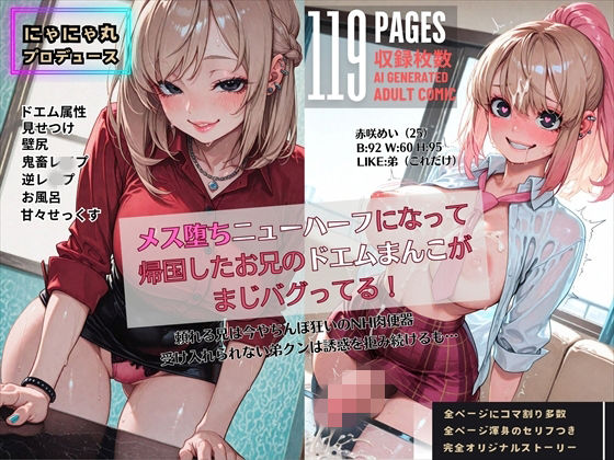 【近親相姦】メス堕ちニューハーフになって帰国したお兄のドエムまんこがまじバグってる！｜-