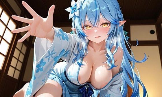 【辱め】雪〇ラミィ着物｜-