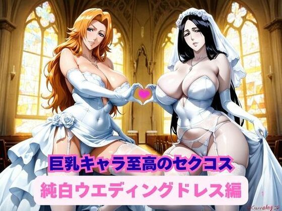【熟女】巨乳キャラ達による至高のセクコス、純白ウエディングドレス編｜-