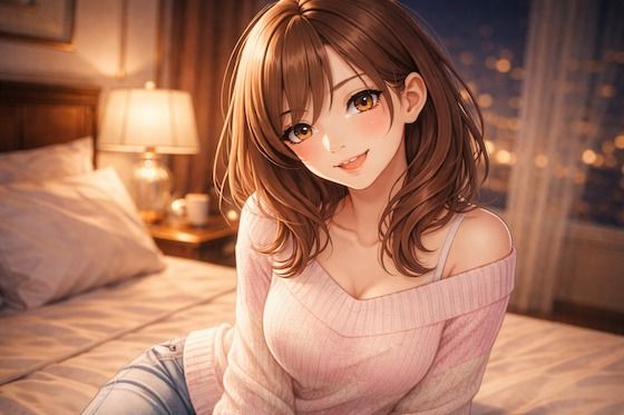 【全年齢向け】「夜のホテルで、彼女と。」｜-