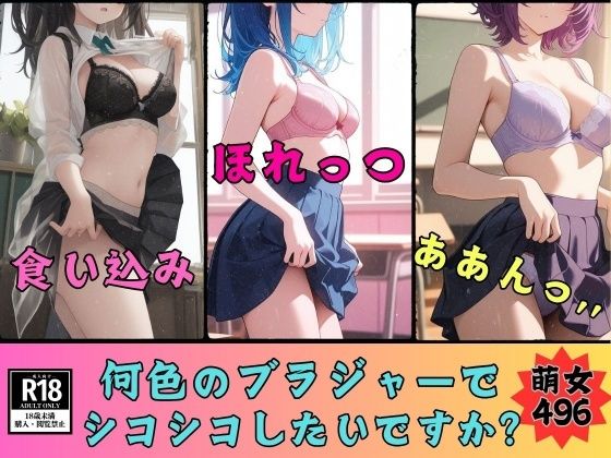 【イラスト・CG集】【ブラジャーマニア必見】何色のブラジャーが好きですか？ブラジャー見放題496人｜-